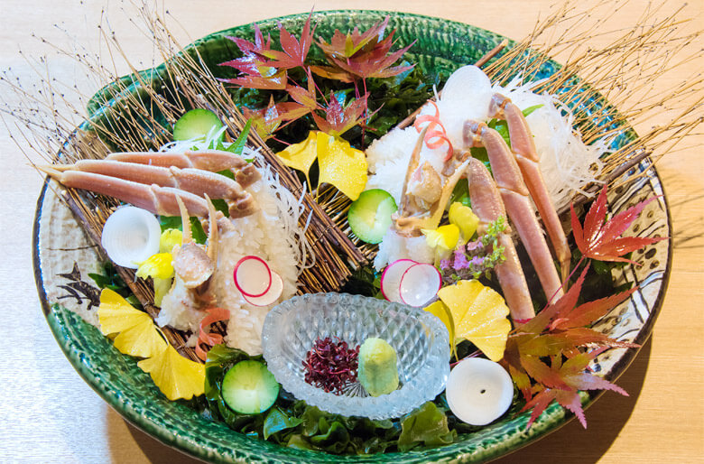 crab sashimi